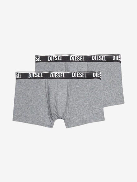 DIESEL Boxer Uomo Grigio Cotone