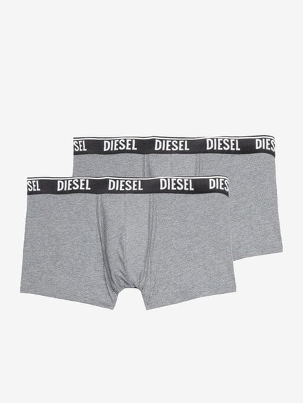 DIESEL Boxer Uomo Grigio Cotone