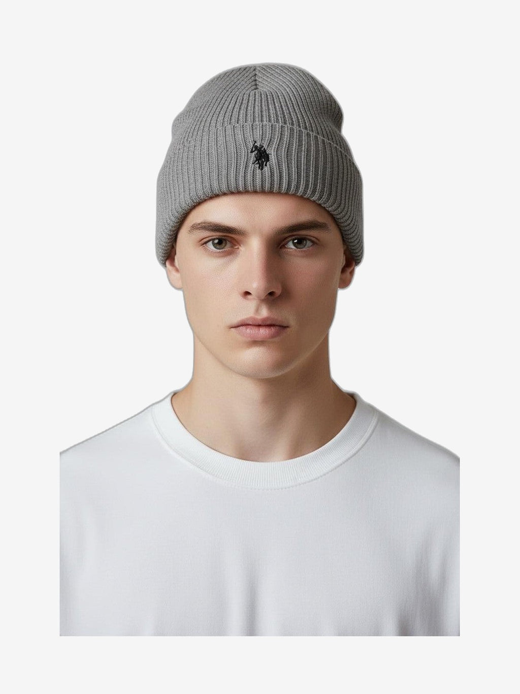 U.S. POLO Chapeau Homme Gris Coton