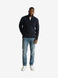 ICEBERG Lupetto Uomo Blu Navy Lana Collo Alto