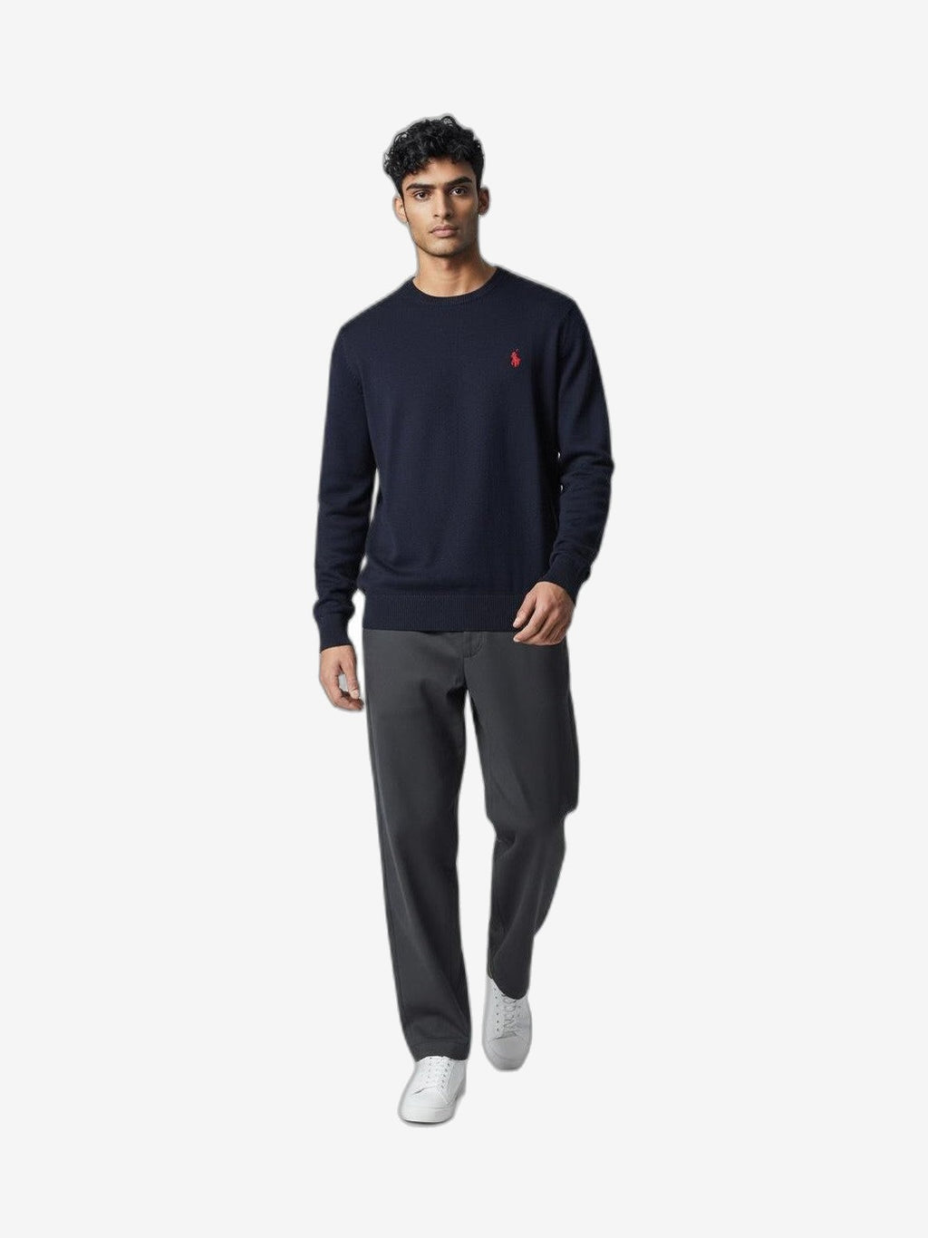 U.S. POLO Maglieria Uomo Blu Cotone Girocollo