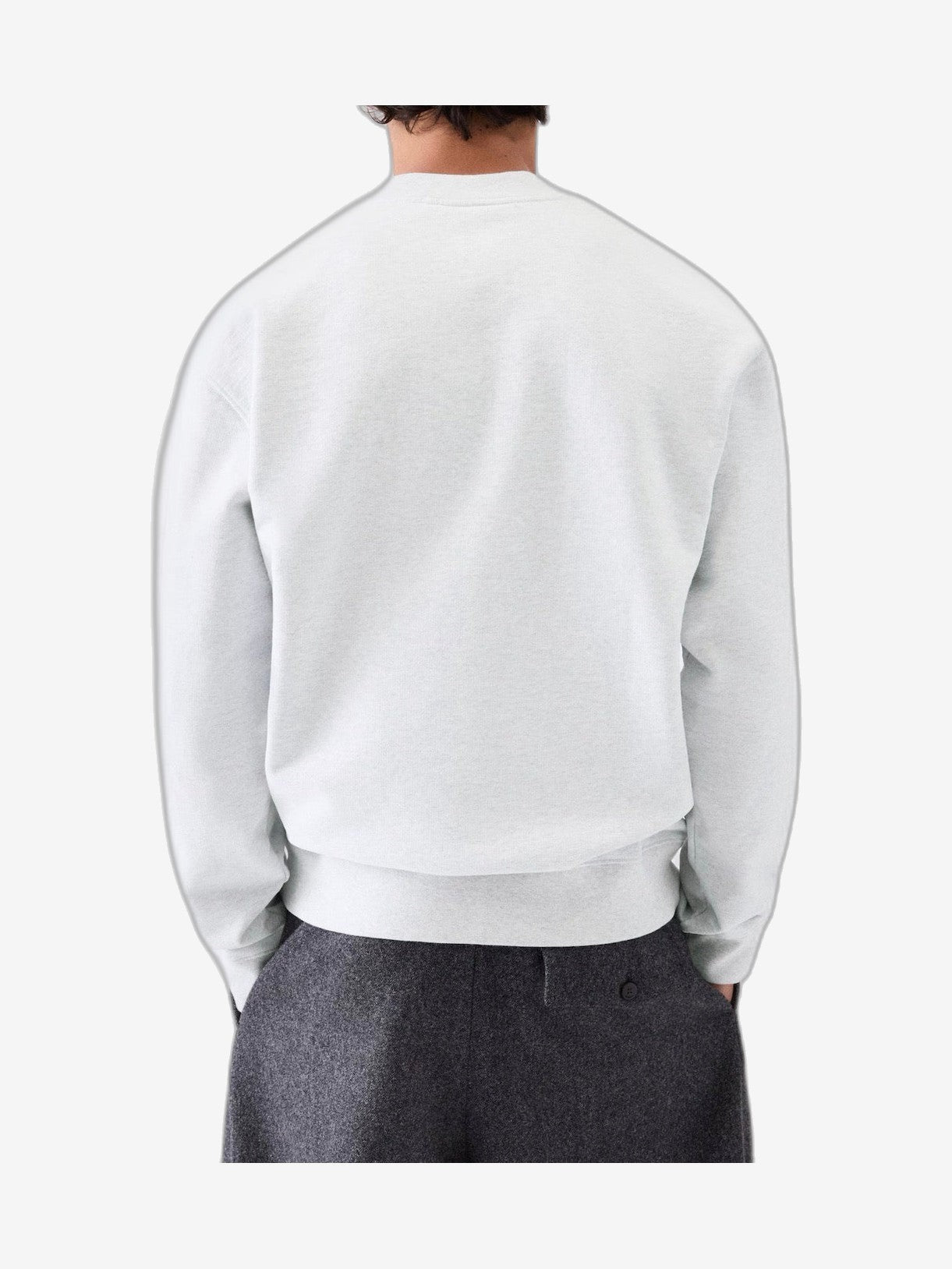 JACQUEMUS Felpa Uomo Avorio Cotone Girocollo