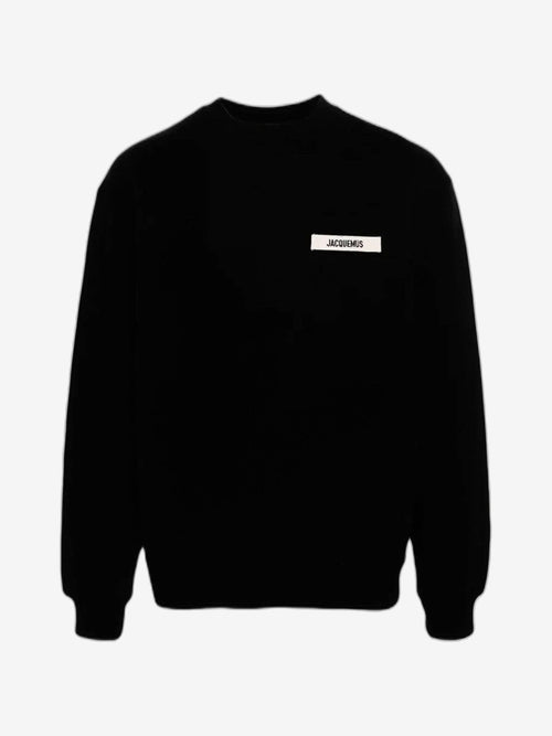 JACQUEMUS Felpa Uomo Avorio Cotone Girocollo