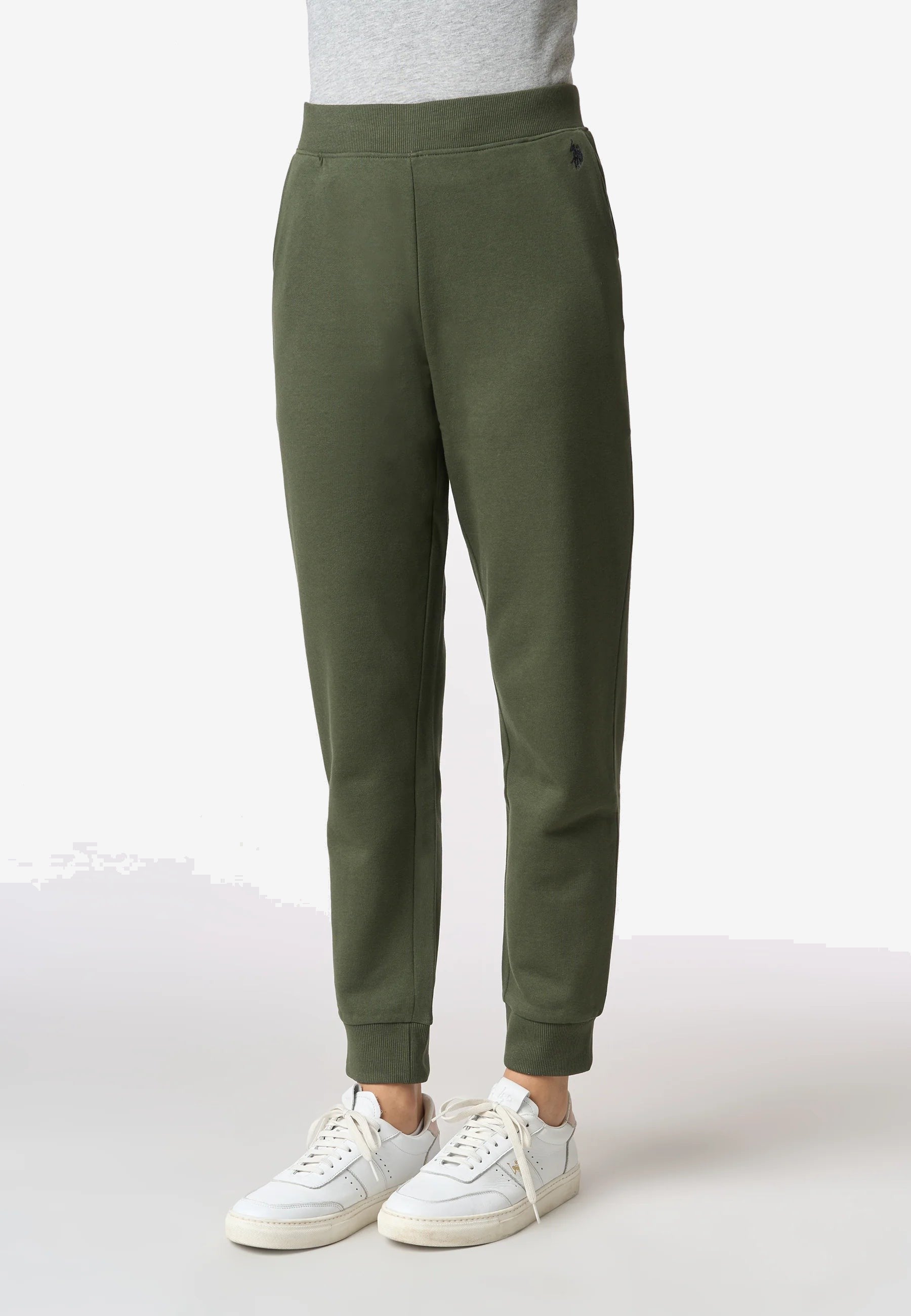 U.S. POLO Pantalone Uomo Oliva Cotone