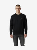 U.S. POLO Men's Knitwear Black Cotton Crew Neck