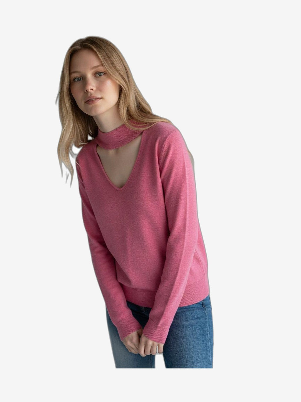 MARIUCCIA MILANO Girocollo Con Pistagna Donna Blu Cotone Girocollo