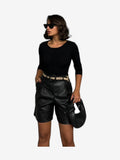 LONCA Short Femme Noir