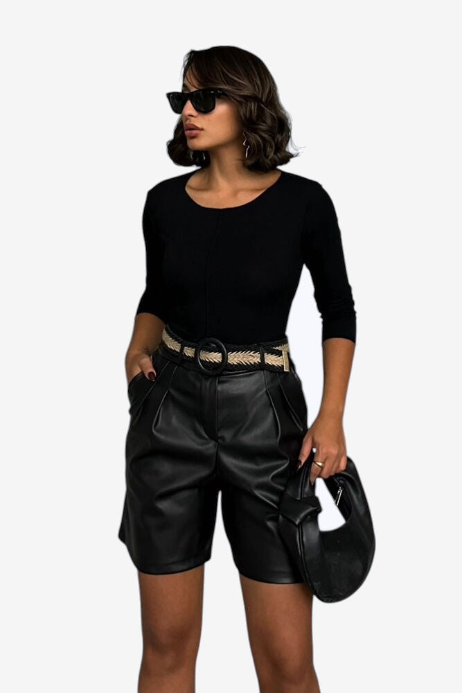 LONCA Short Femme Noir