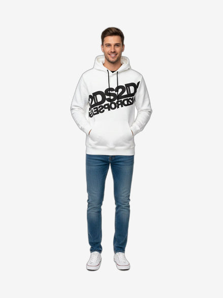 DS2 Felpa Unisex Bianco Cotone