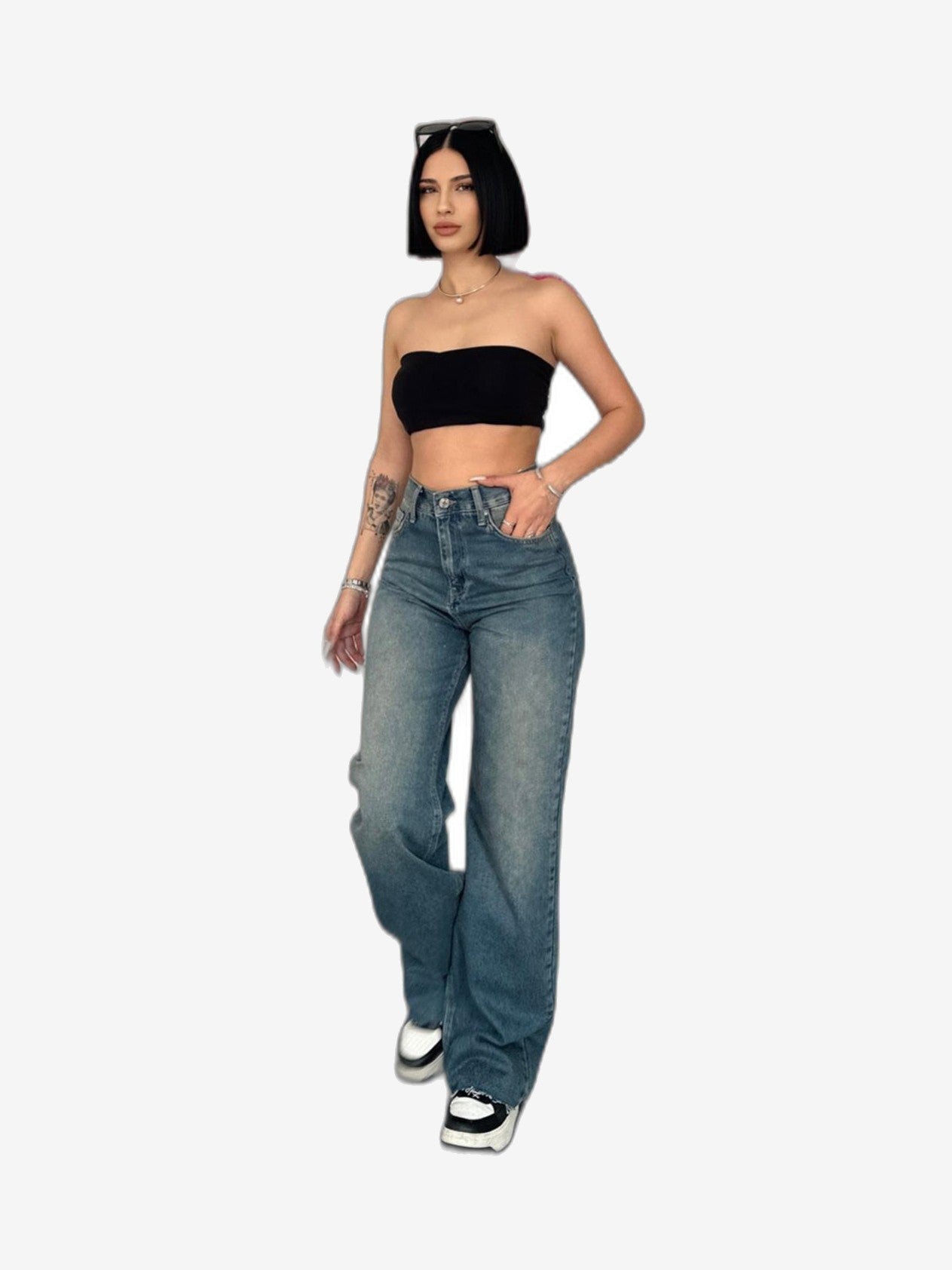 LONCA Jeans Damen Blau