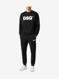 DSQ2 Felpa Unisex Nero Cotone