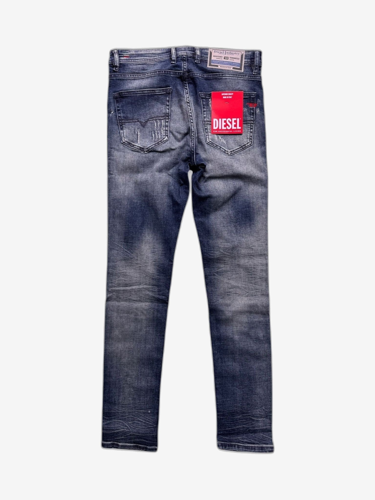 DIESEL Jeans Uomo Blu Cotone