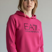 EA7 Felpa Donna Bianco Cotone