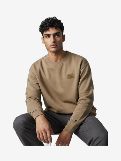 ICEBERG Sudadera Hombre Oro Algodón Cuello Redondo