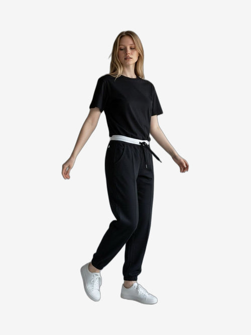 ICEBERG Pantaloni Donna Nero Cotone