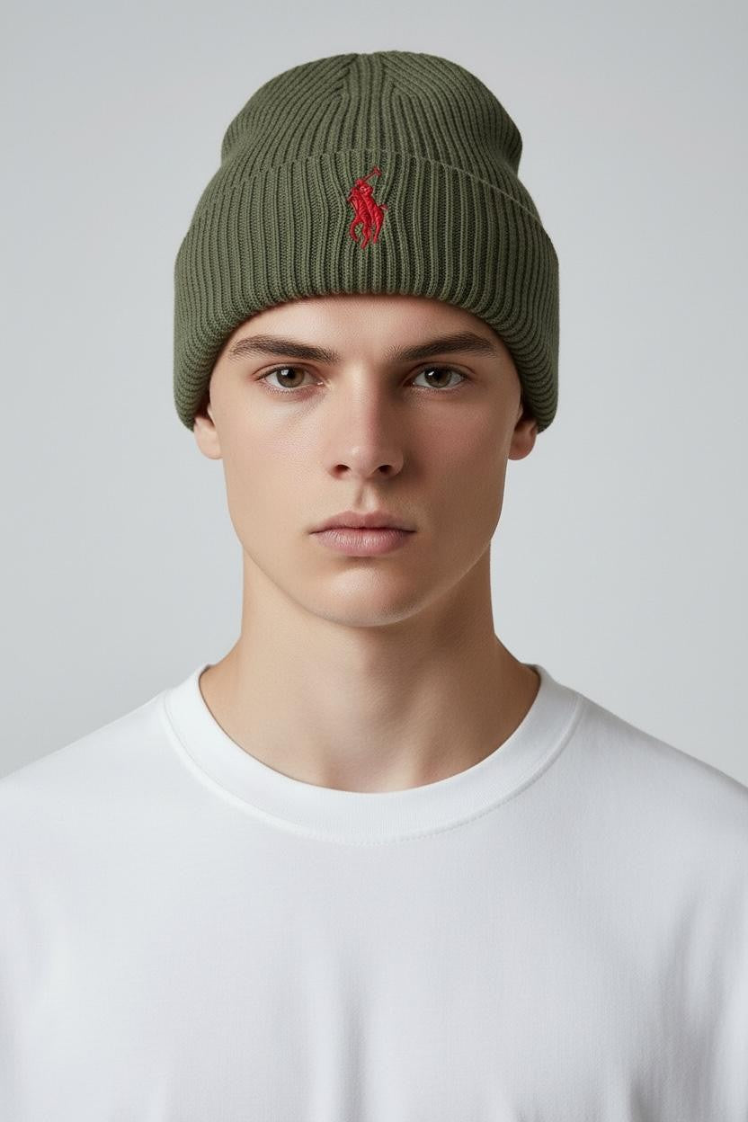 U.S. POLO Men's Hat Green Cotton
