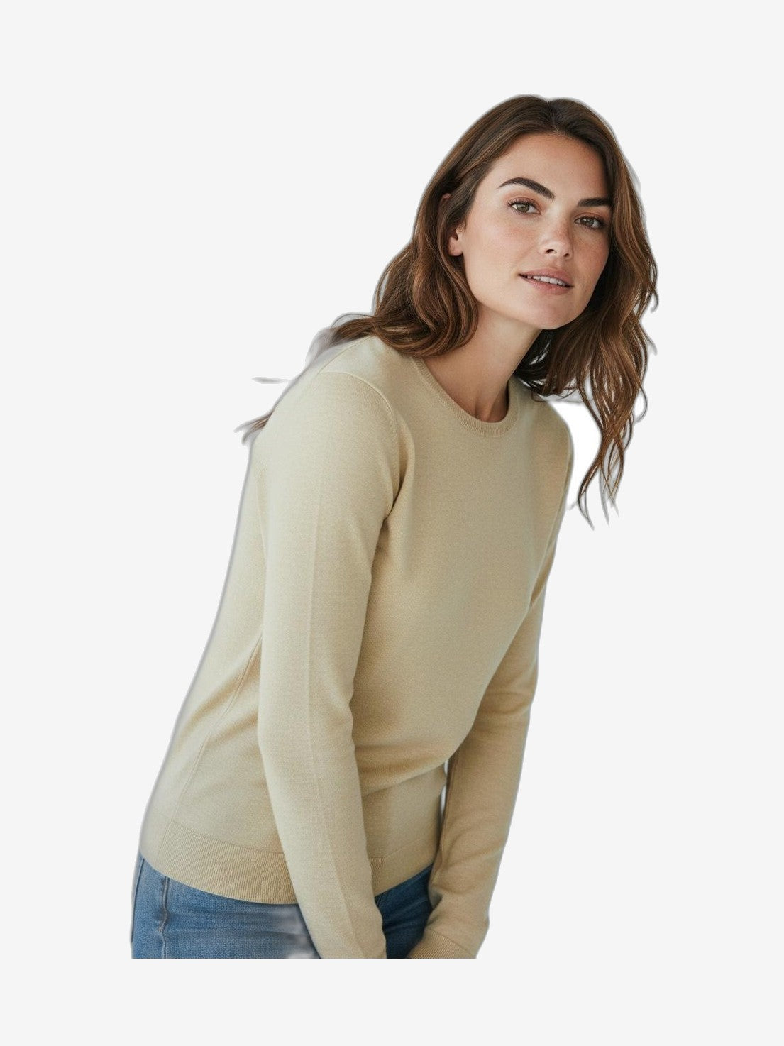 MARIUCCIA MILANO Crew Neck Women's Blue Cotton Crew Neck
