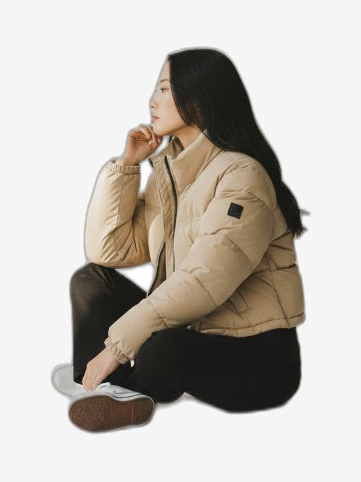 F**K Giubbotto Donna Beige Girocollo
