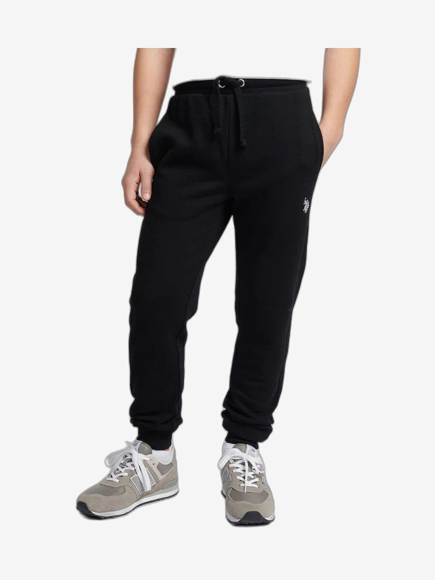 U.S. POLO Men's Joggers Black Cotton