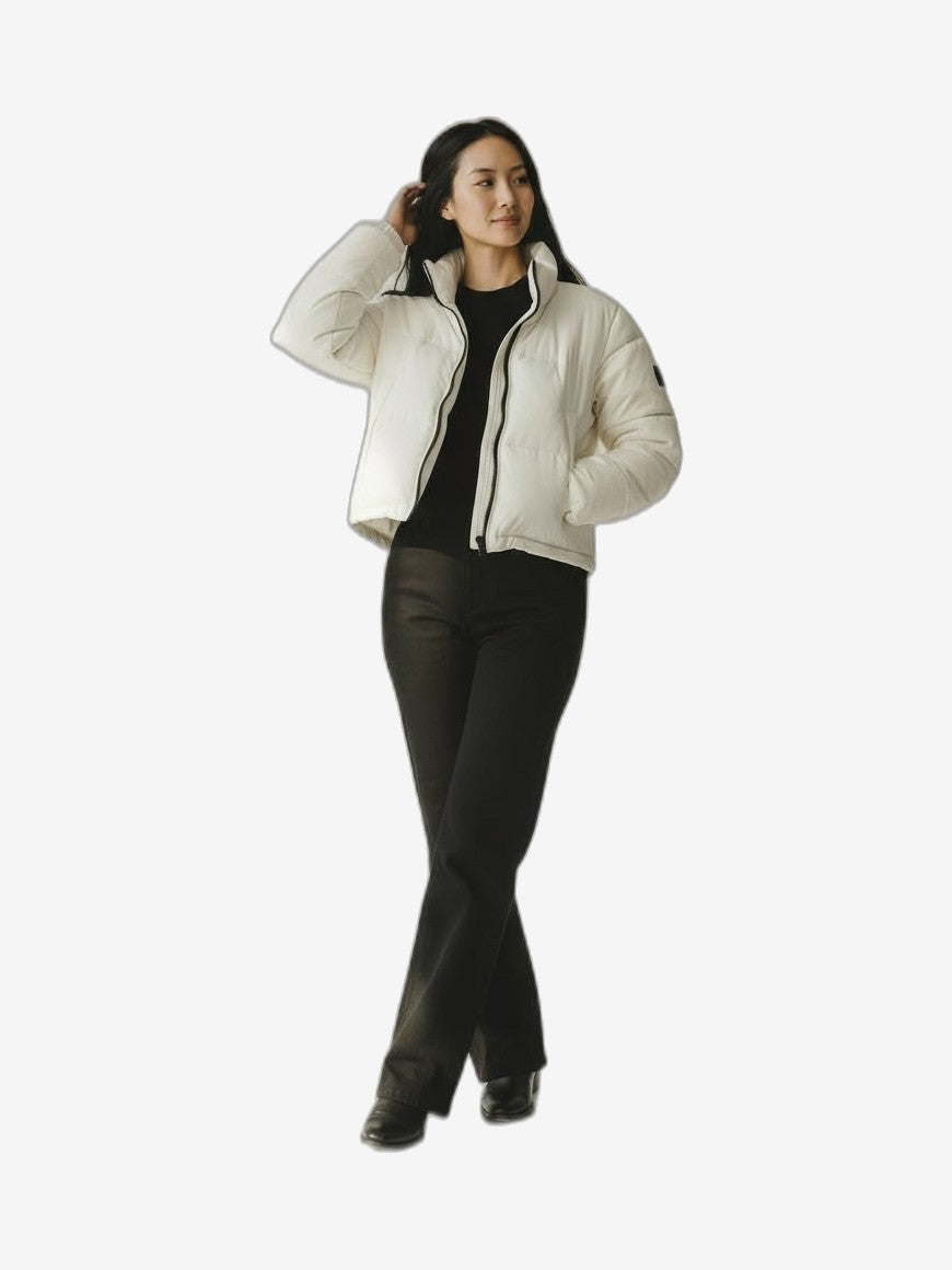 F**K Giubbotto Donna Beige Girocollo