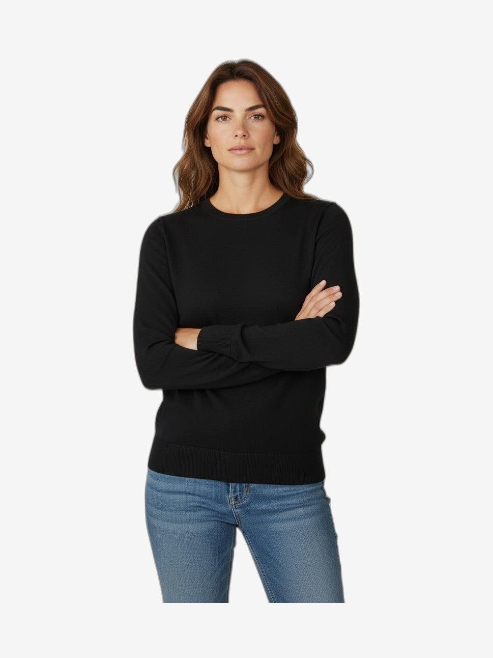 MARIUCCIA MILANO Cuello Redondo Mujer Azul Algodón Cuello Redondo