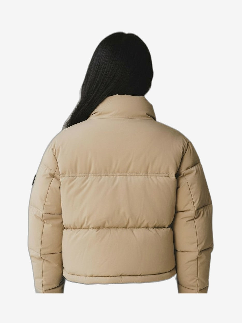 F**K Giubbotto Donna Beige Girocollo